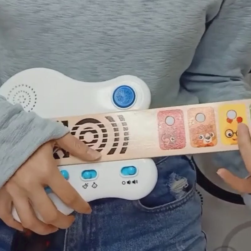 Guitarra Infantil Brinquedo Musical Educativo de Madeira com Magic Touch – Hape