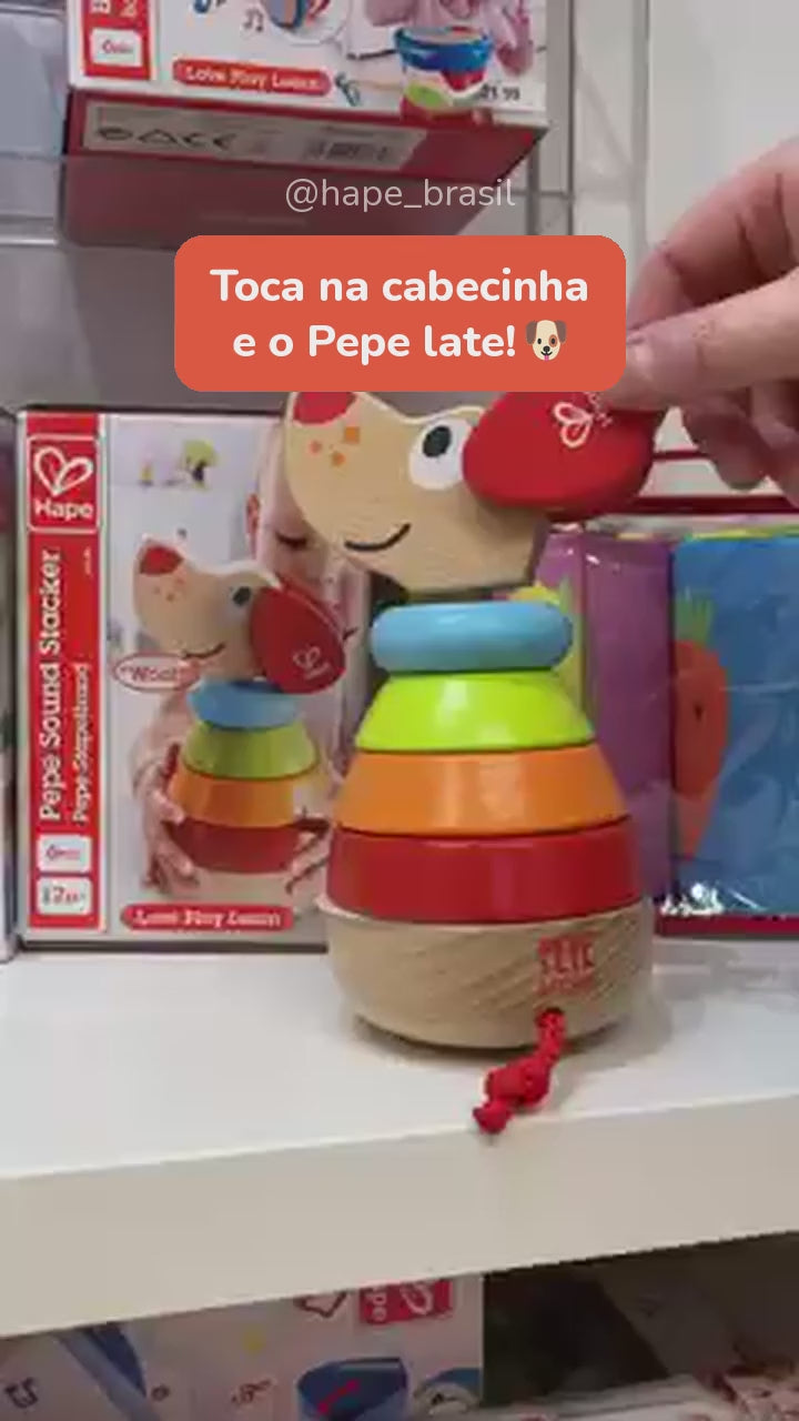 Vídeo do Cachorrinho de Empilhar que Late Hape