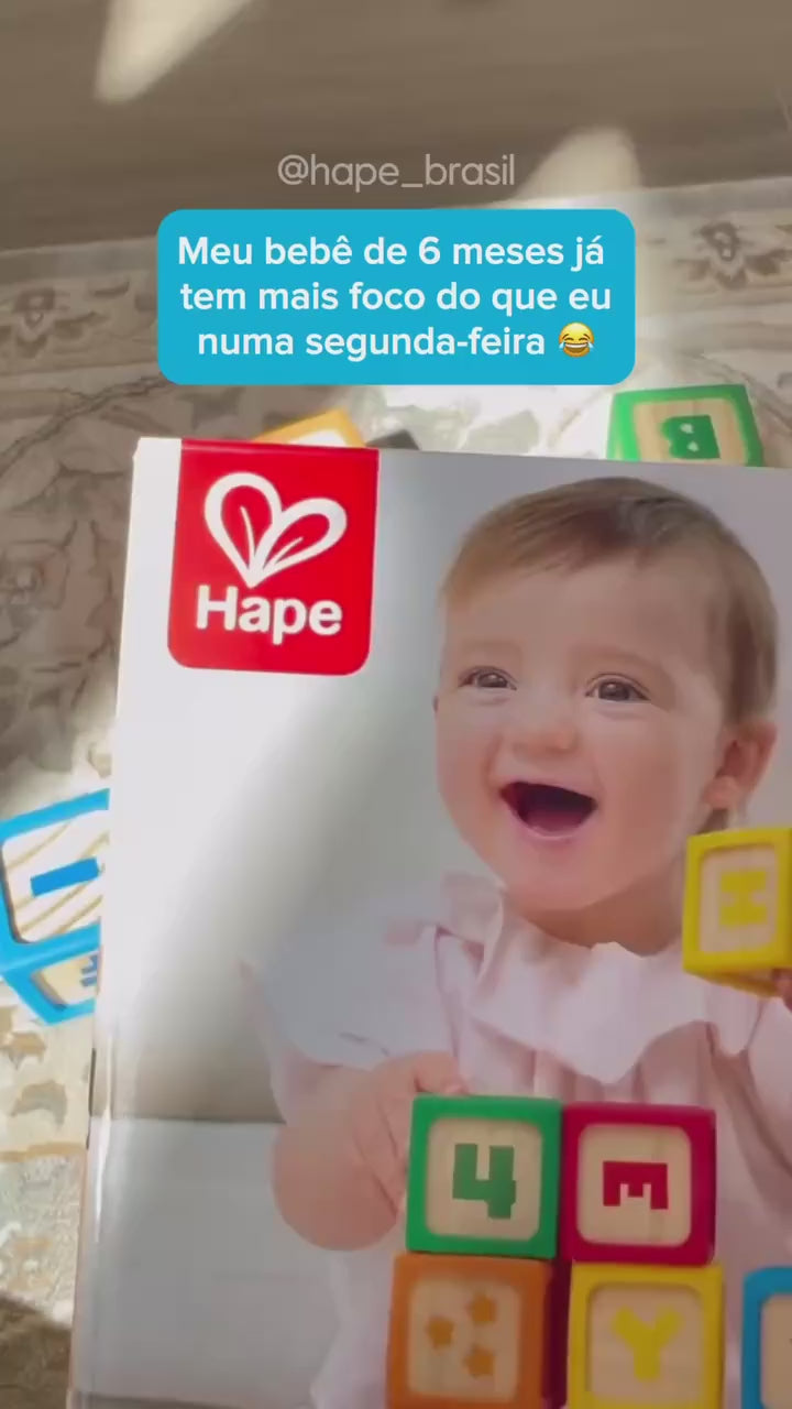 Blocos de Silicone e Madeira Hape - vídeo
