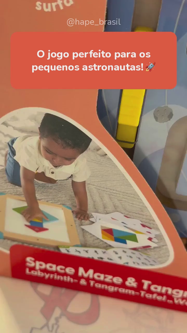 Vídeo do Labirinto Magnético e Tangram 2 em 1 Hape