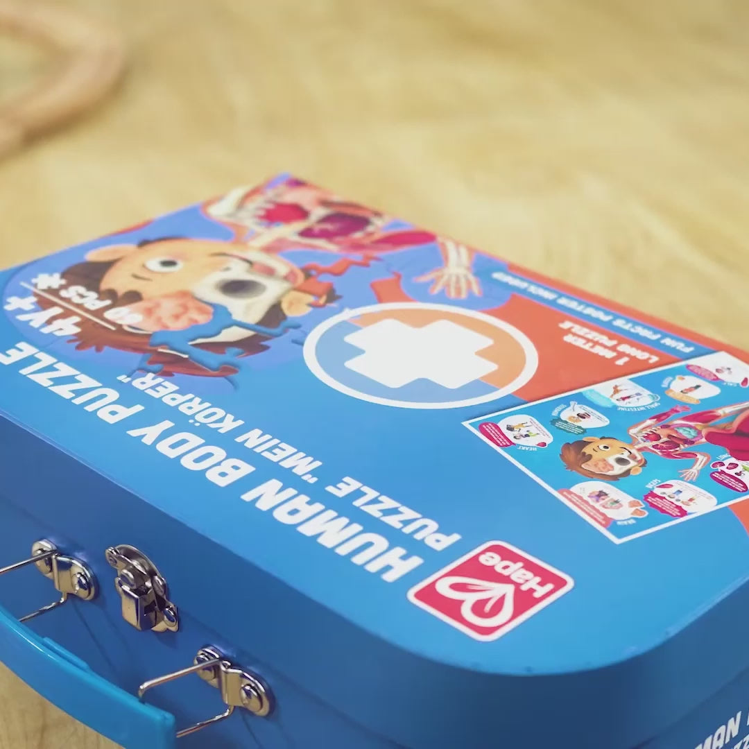 Quebra-Cabeça Corpo Humano Gigante 3D e Anatomia Infantil | Hape