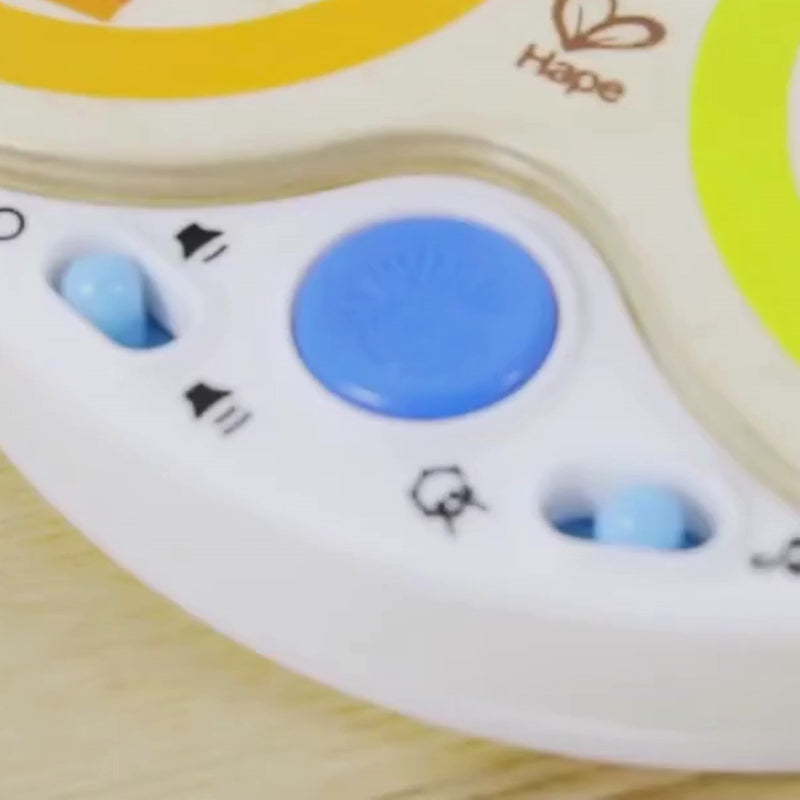 Bateria Musical Infantil de Madeira com Tecnologia Magic Touch Ritmos Guiados – Hape