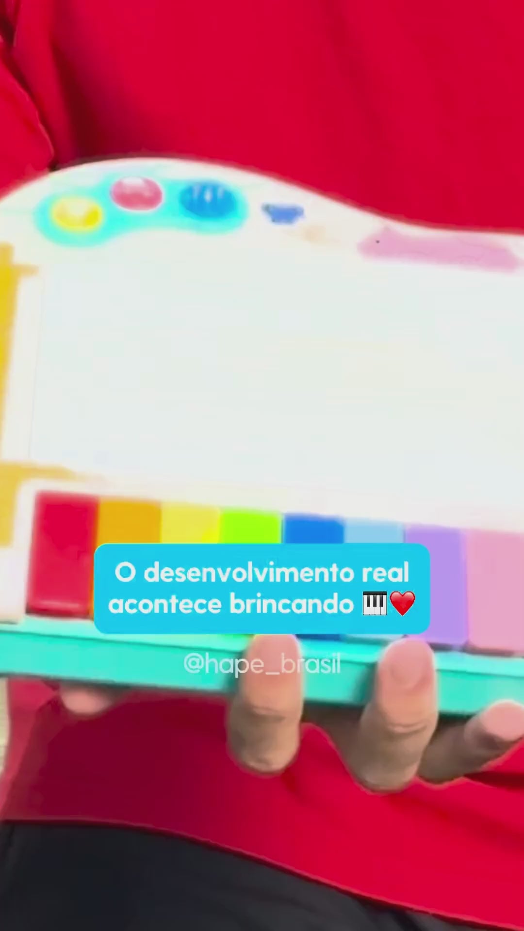 Vídeo do piano de pixels Hape mostrando os modos de brincar