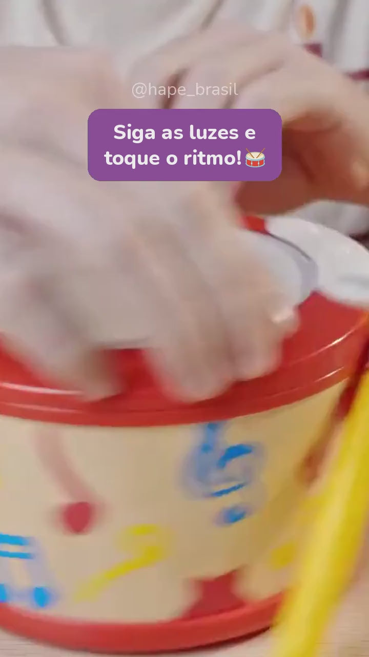 Vídeo do Tambor Infantil com Luzes, Ritmos e Músicas Hape