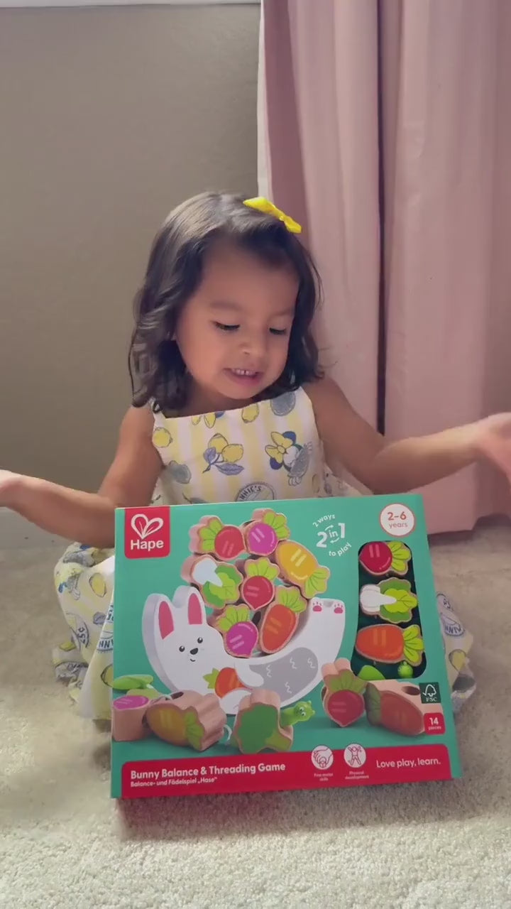 Vídeo do Jogo de Equilíbrio Coelho e Legumes Hape