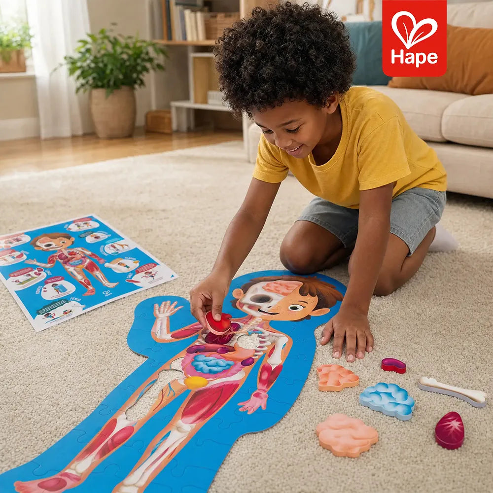 Quebra-cabeça Corpo Humano 50 peças Hape - imagem 3