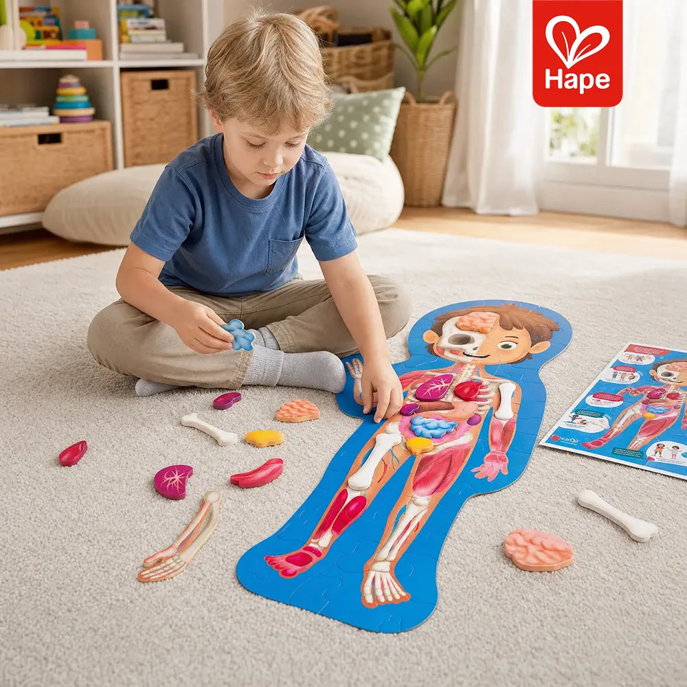 Quebra-cabeça Corpo Humano 50 peças Hape - imagem 8