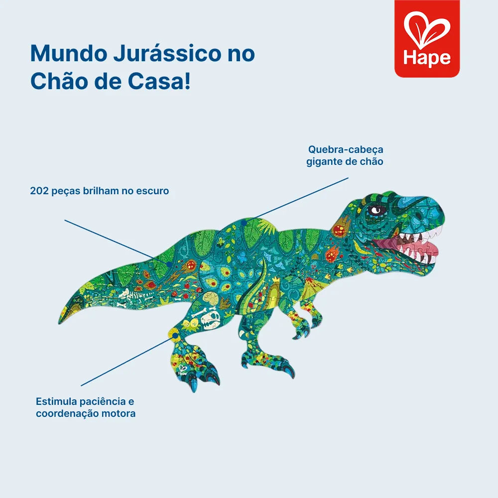 Quebra-Cabeça de Chão Dinossauro Brilhante Hape, foto 9