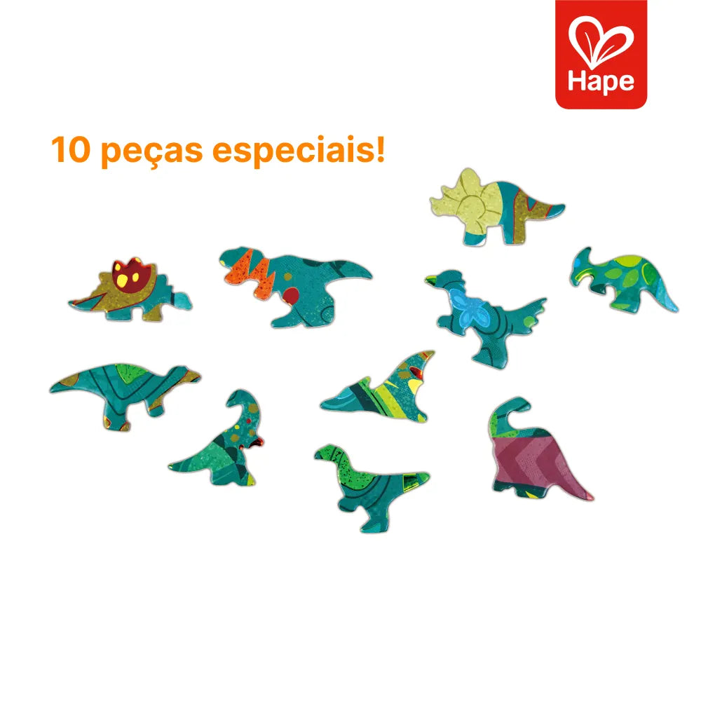 Quebra-Cabeça de Chão Dinossauro Brilhante Hape, foto 6