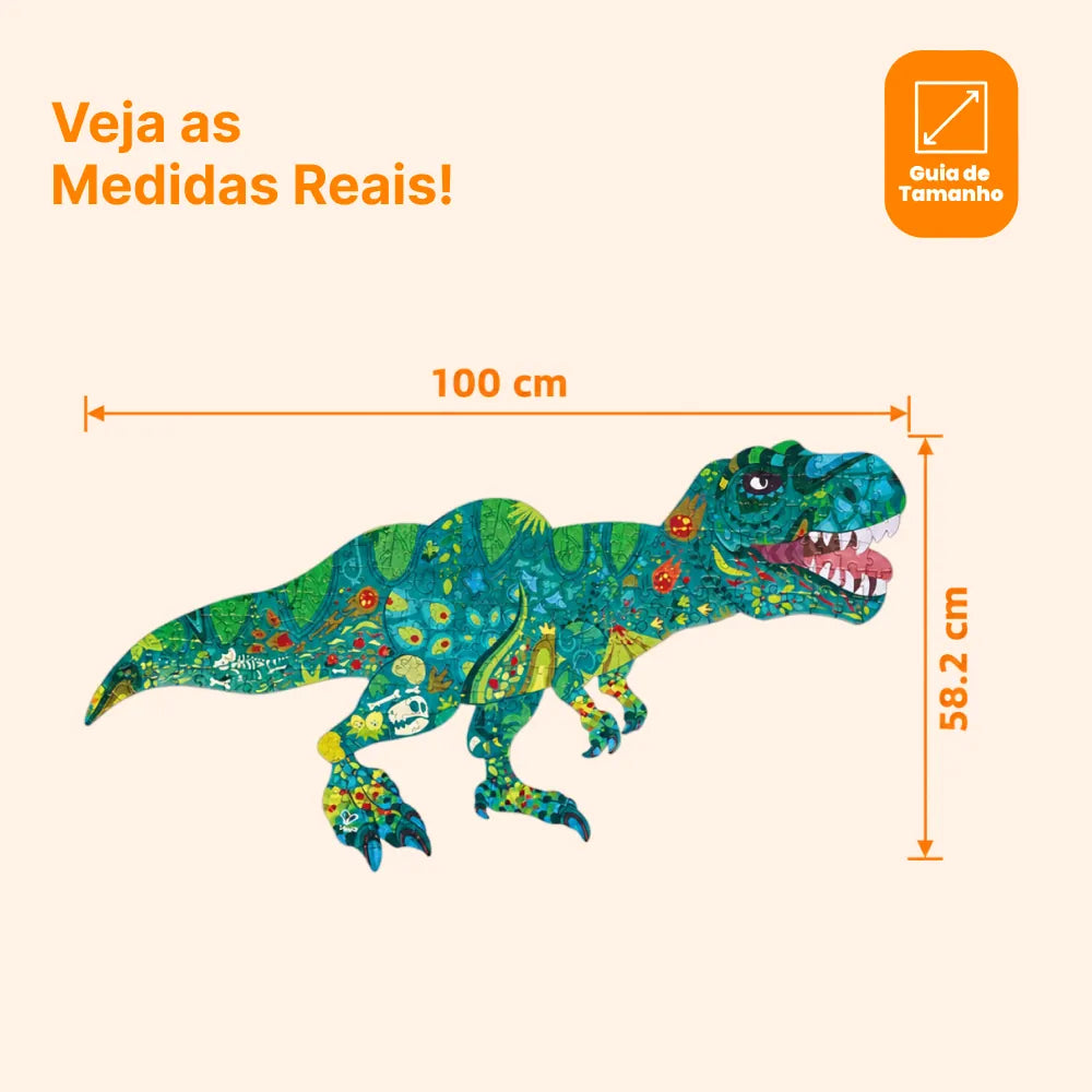 Quebra-Cabeça de Chão Dinossauro Brilhante Hape, foto 8