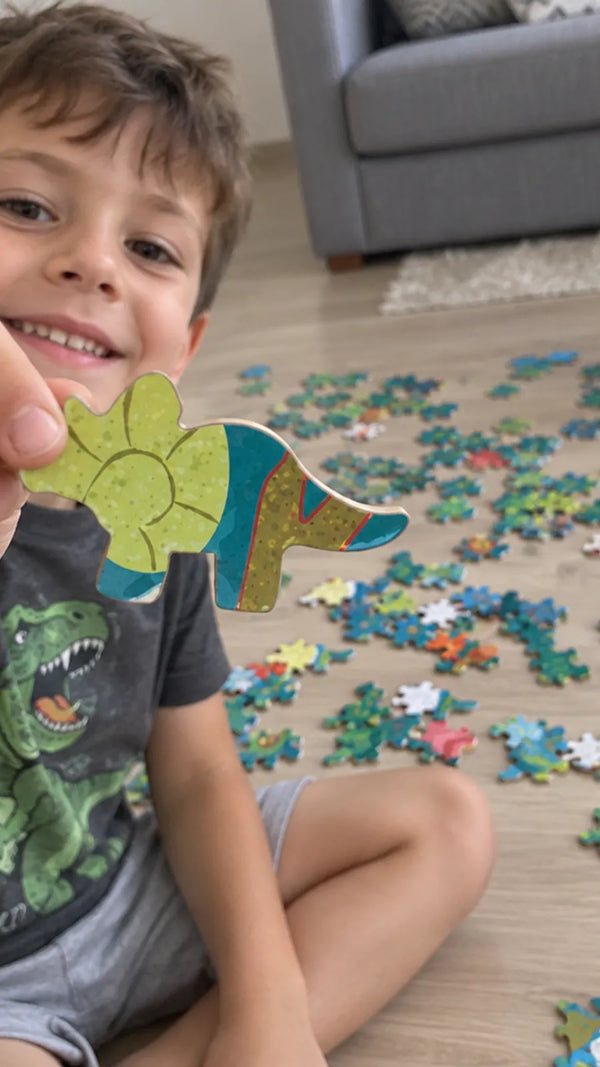 Quebra-Cabeça de Chão Dinossauro Brilhante Hape CLI4