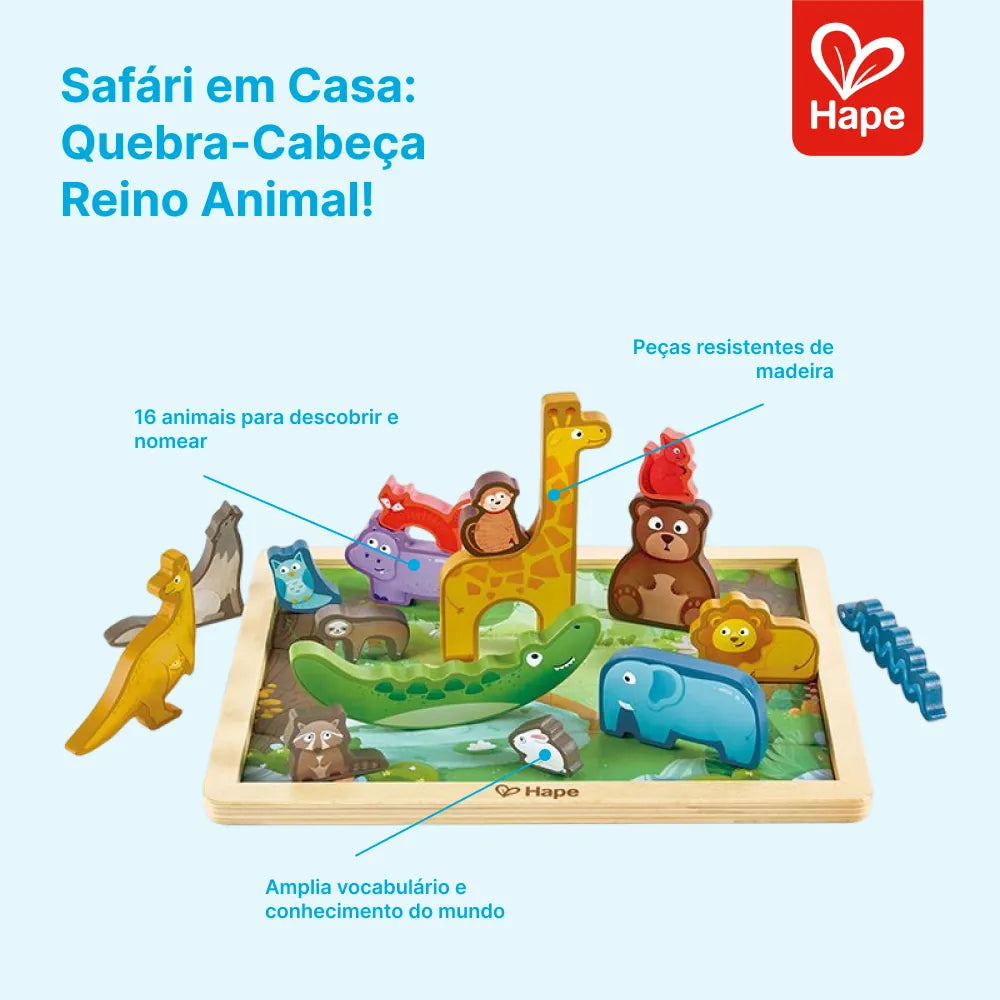 Quebra-Cabeça Reino Animal Hape, foto 9