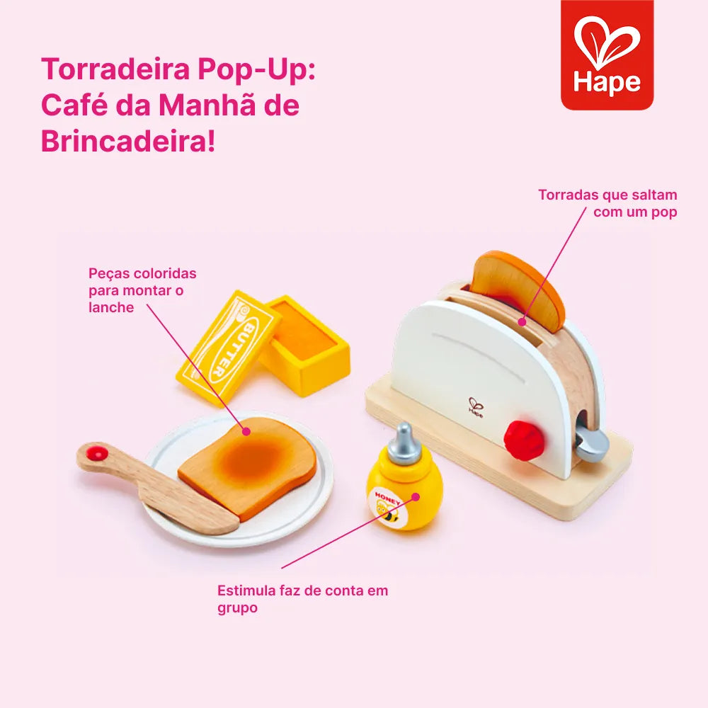 Conjunto Torradeira Pop-Up Hape E3148 imagem 9