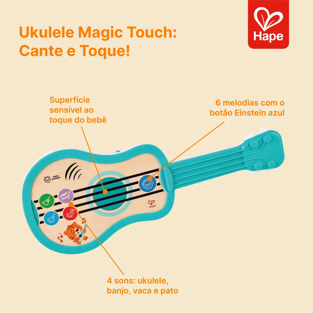 Ukulele Magic Touch Cante e Toque Hape - benefícios